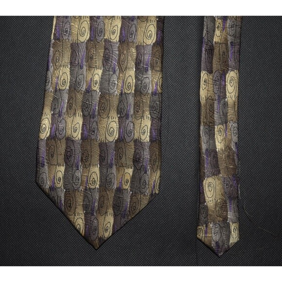 J. Garcia Jerry Garcia Men's Geometric Silk Tie Neck Tie - Picture 4 of 7